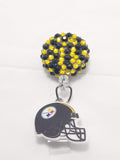 Pittsburgh Steelers Rhinestone Badge Reel