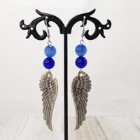 Silver Angel Wing Earrings