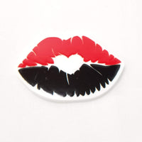 Red & Black Lips Planar Resin