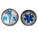 RN/EMT Glass Snap Buttons