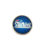 New England Patriots Glass Snap Charms