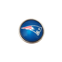 New England Patriots Glass Snap Charms