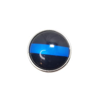 Police Glass Snap Charms/Buttons